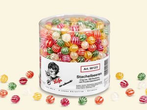 2 kg Küfa Mixed Fruit Balls (round, striped candies in five different colours with fruit flavour)