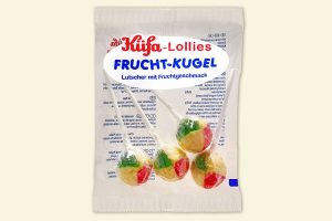 self-service bag with 4 Küfa Fruit-Ball lollies
