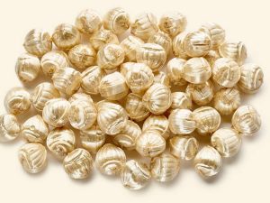 Küfa Golden Nuts with Chocolate Filling (shiny golden candies in the shape of a hazelnut with a fine truffle flavor and crunchy chocolate filling)