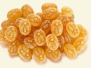 Küfa honey bees ovale (sweets with bee embossing with honey without coloring)