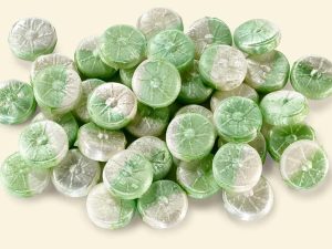 Küfa Peppermint Drops (green-white candies in drops shape with peppermint oil)