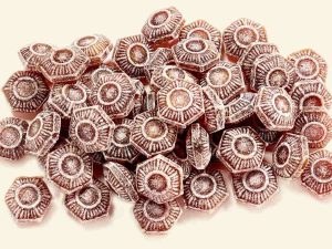 Küfa Sage Sweets (hexagonal, brown candies with sage oil and sage extract)