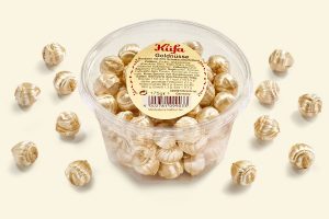 Candy pack with 200g Golden Nuts, transparent cup (can / car pack / Bonbonmeisterserie)